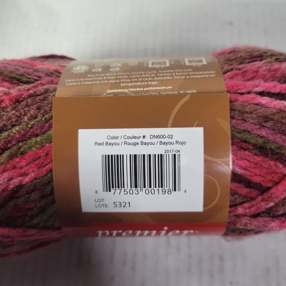 3 Skeins Premier Yarns Discontinued Deborah Norville Collection Serenity Chunky - Picture 5 of 5